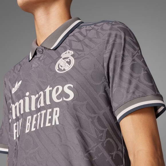 Arsenal [L] Real Madrid 2024/25  Authentic 3rd Jersey Gray-Charcoal IY1761 - Picture 3 of 6